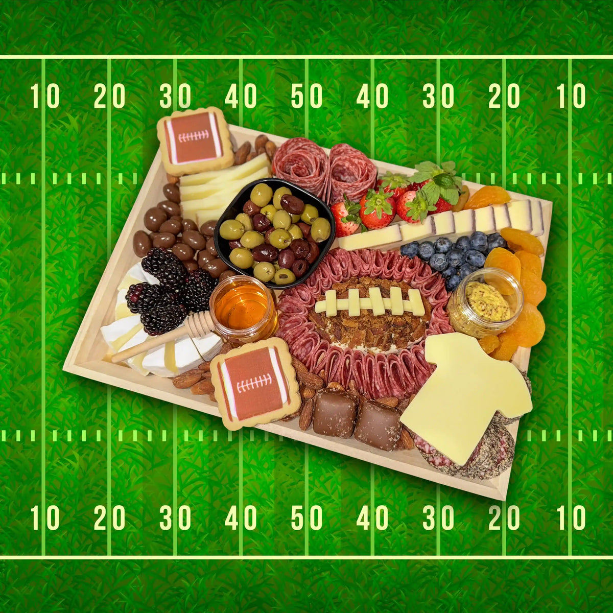 Game Day Bites : Ultimate Football and Charcuterie Board